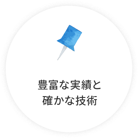 豊富な実績と確かな技術