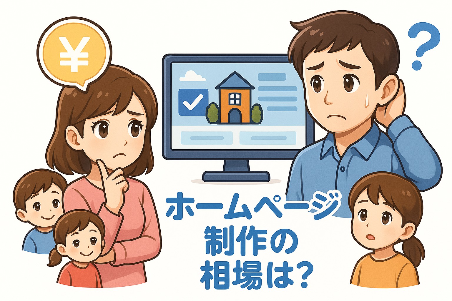 ホームページの費用内訳を説明する資料