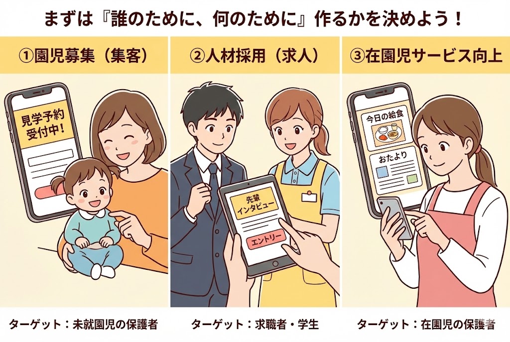 まずは「誰のために、何のために」作るかを決めよう