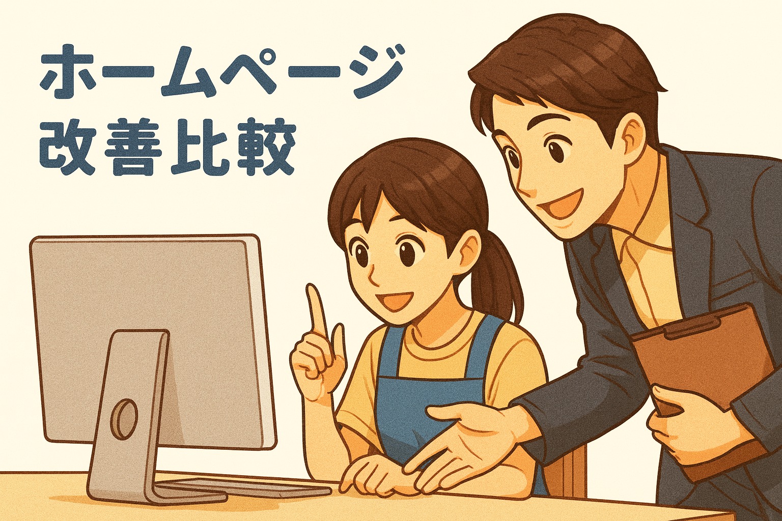 ホームページ改善のビフォーアフター比較（古いデザインと新しいデザイン）