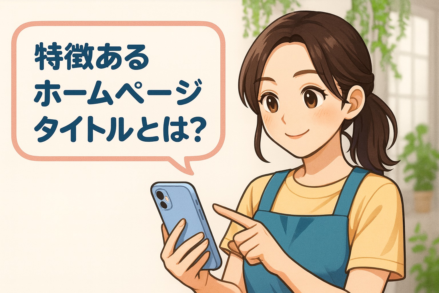 地域名と特徴を組み込んだホームページタイトル例