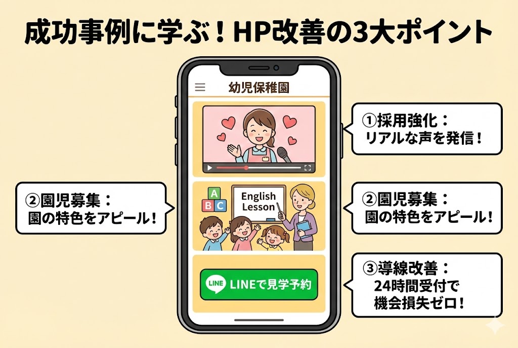 成功事例に学ぶ、HP改善の3大ポイント